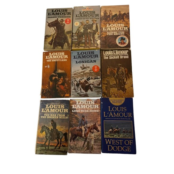 Louis L’Amour Paperback Book Lot Of 18 Books Vintage Westerns - Picture 3 of 5